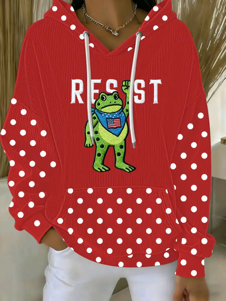 Women’s Portland Frog Resist Hoodie Red / S