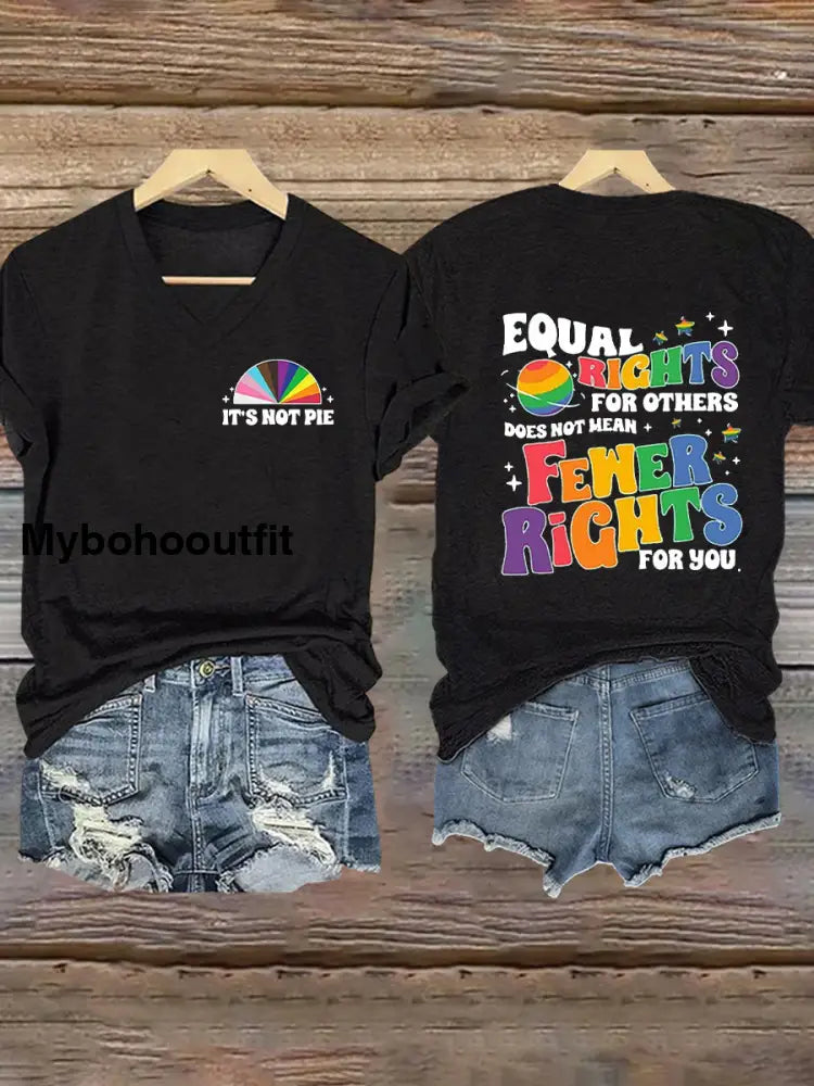 Women’s Pride Month LGBTQ Short-sleeved T-shirt Black / S