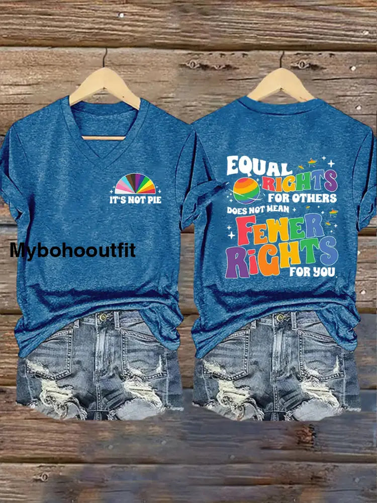 Women’s Pride Month LGBTQ Short-sleeved T-shirt Blue / S