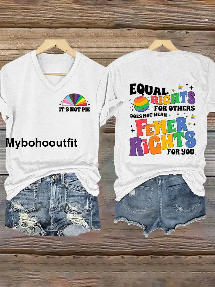 Women’s Pride Month LGBTQ Short-sleeved T-shirt White / S