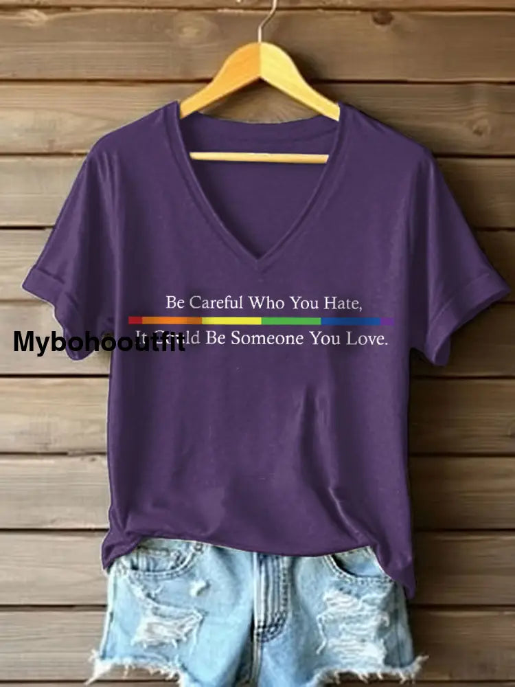 Women’s Pride Month T-shirt Purple / S