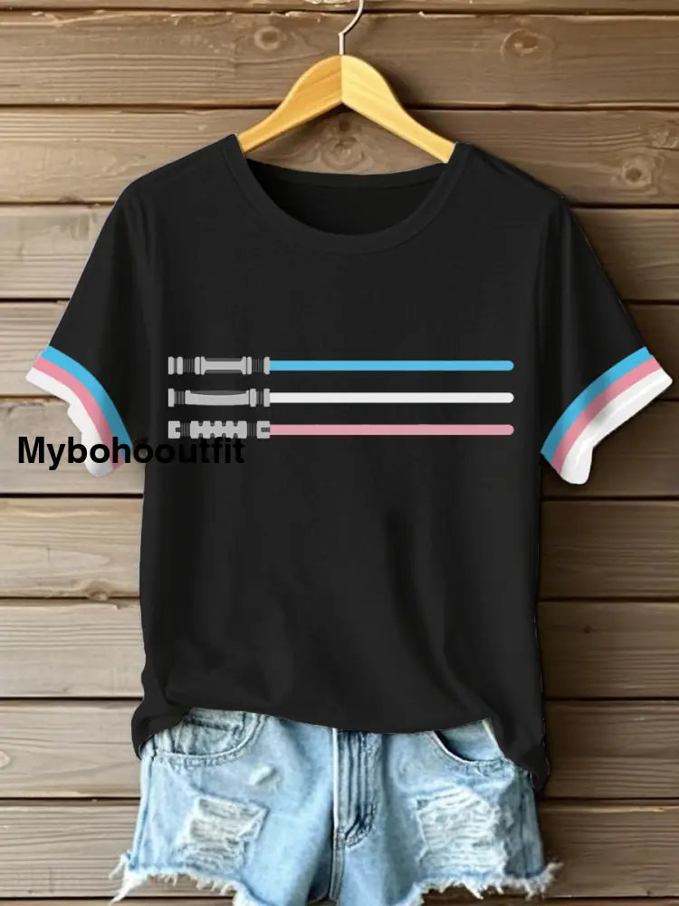Women’s Pride Month Transgender T-shirts Black / S