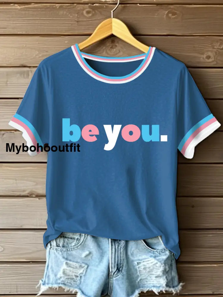 Women’s Pride Month Transgender T-shirts Blue / S