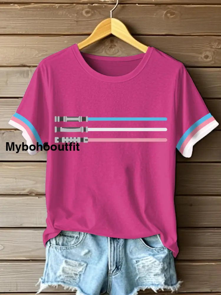 Women’s Pride Month Transgender T-shirts Rose Red / S