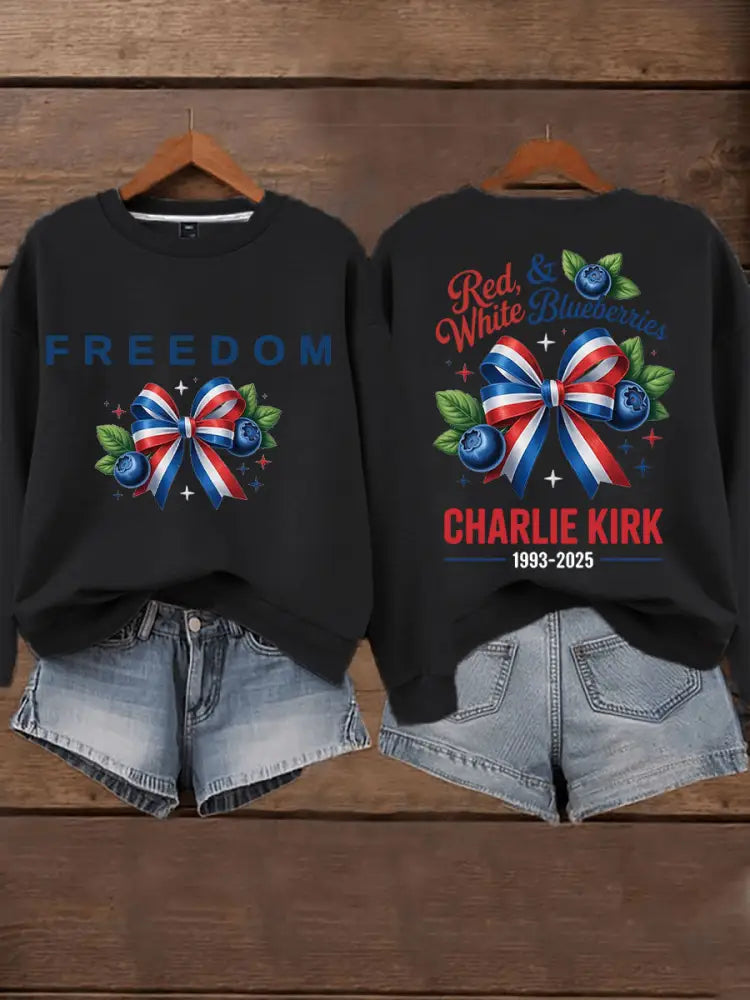 Women’s ’Red White & Blueberries’ sweatshirt Black / S