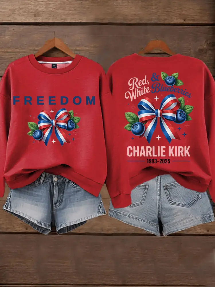 Women’s ’Red White & Blueberries’ sweatshirt Red / S