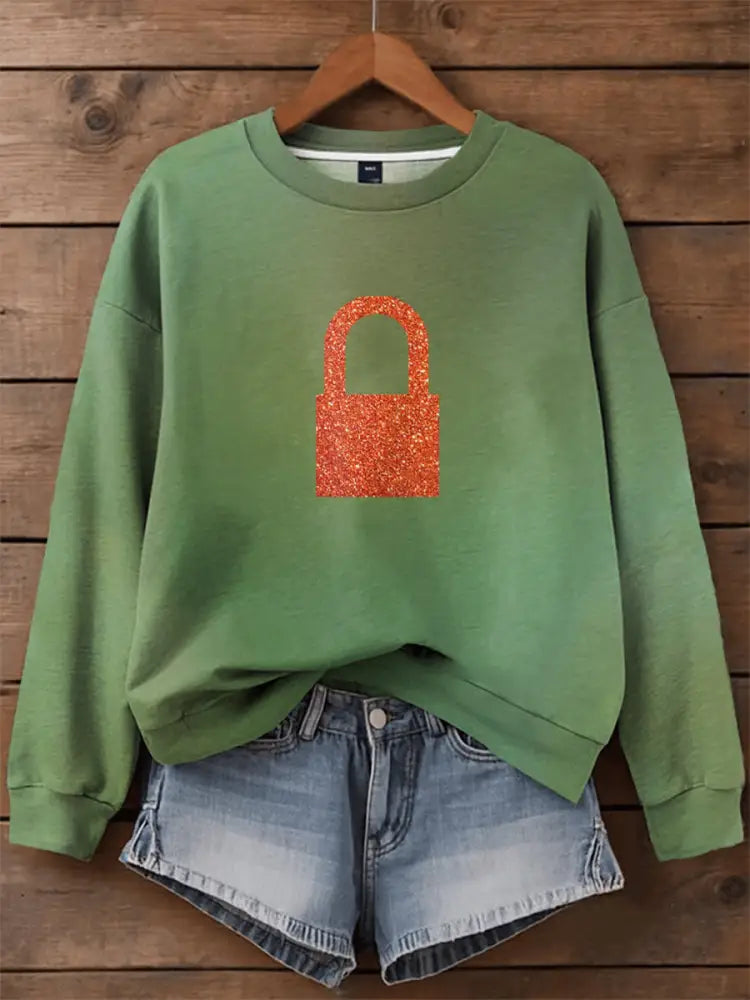 Women’s Showgirl Print Music Fan Sweatshirt As picture / S