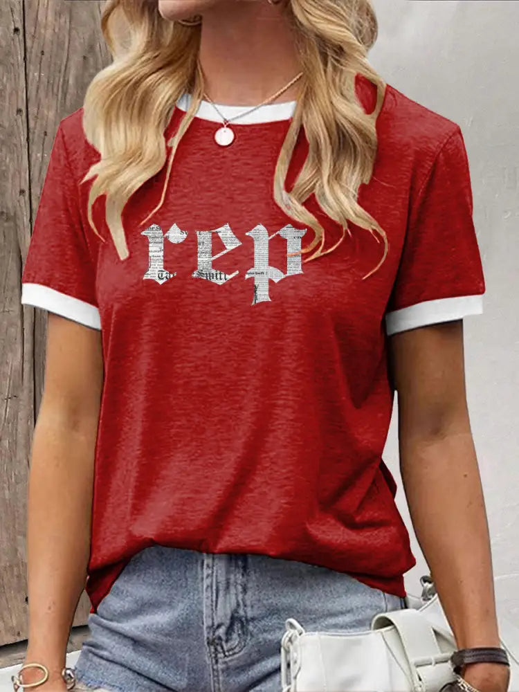 Women’s Snake Album Printed T shirt Red / S