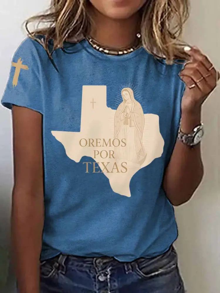 Women’s Texas Strong Short Sleeve T-Shirt Blue / S