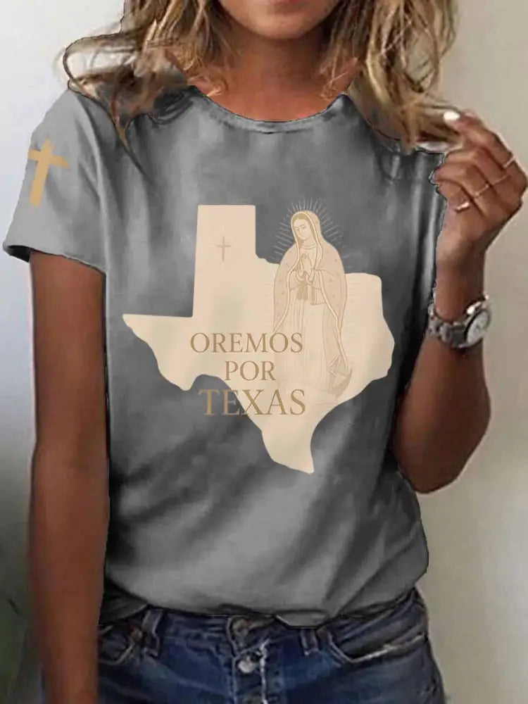 Women’s Texas Strong Short Sleeve T-Shirt Light Gray / S
