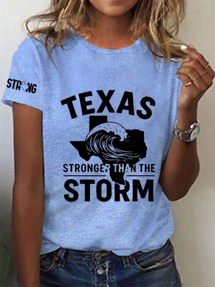 Women’s Texas Strong Short-sleeved T-shirt Sky Blue / S