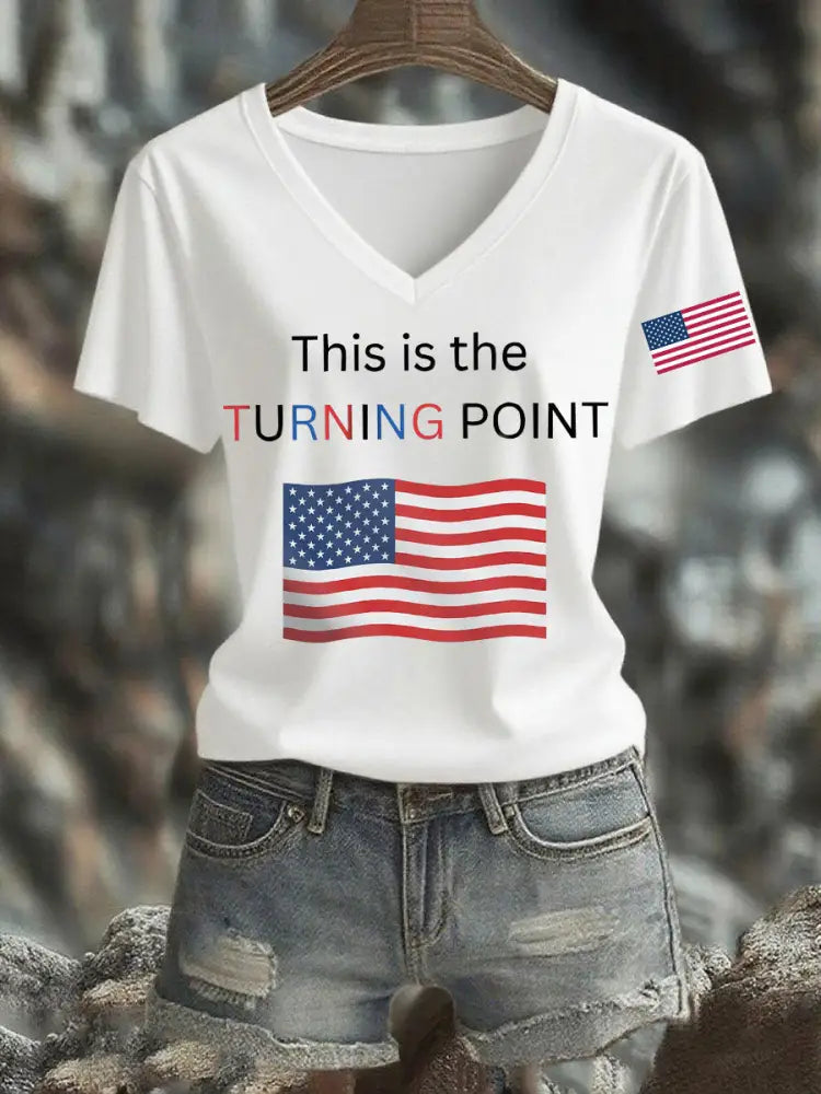 Women’s This Is The Turning Point Printed T-shirt White / S