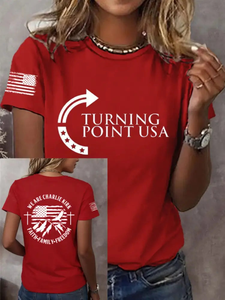 Women’s WE ARE CHARLIE KIRH T-Shirt Red / S