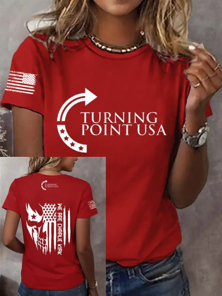 Women’s WE ARE CHARLIE KIRH T-Shirt Red / S