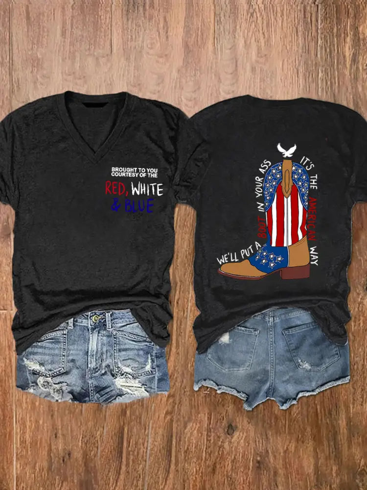 Women’s We’ll Put A Boot In Your Ass Short Sleeve T-Shirt Black / S