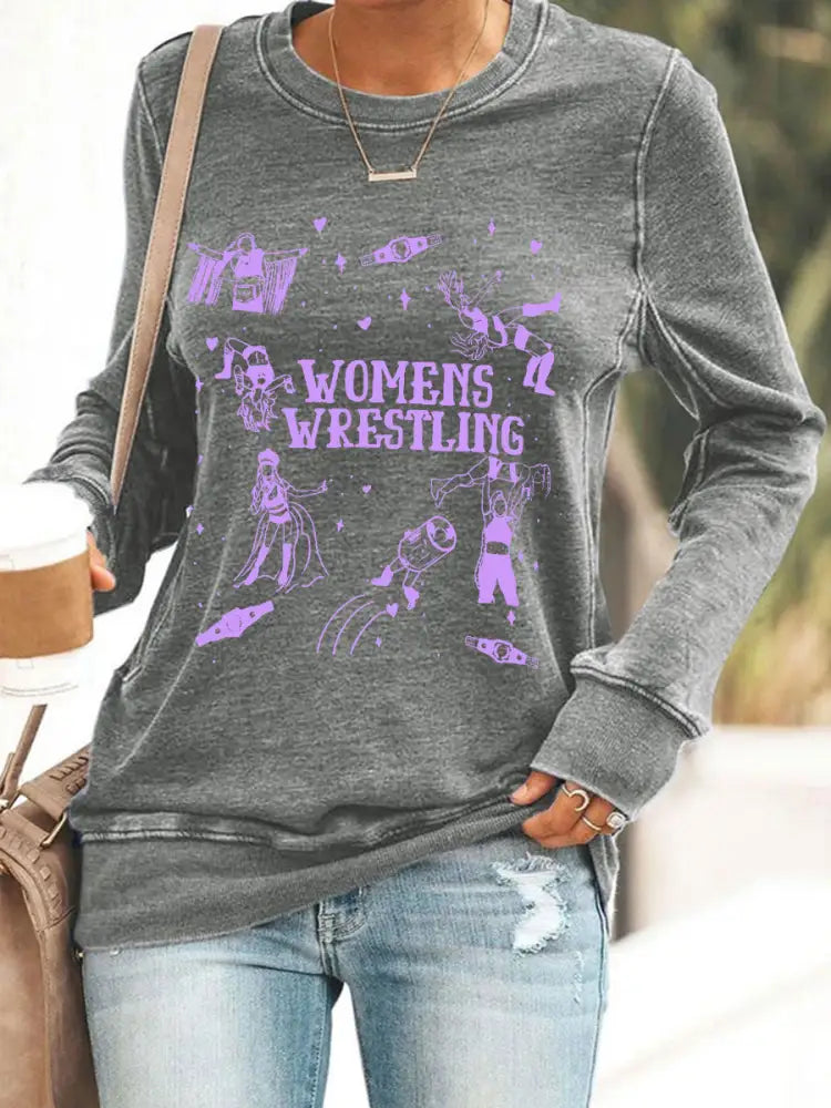 Women’s Womens Wrestling sweatshirt Gray / S