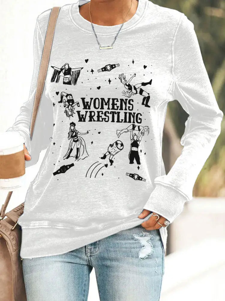 Women’s Womens Wrestling sweatshirt White / S