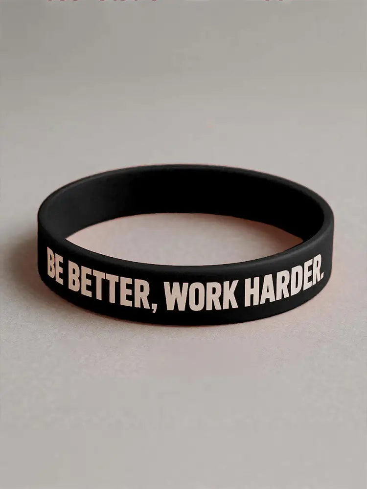 Work Harder Be Better Memorial Bracelet Black / ONE