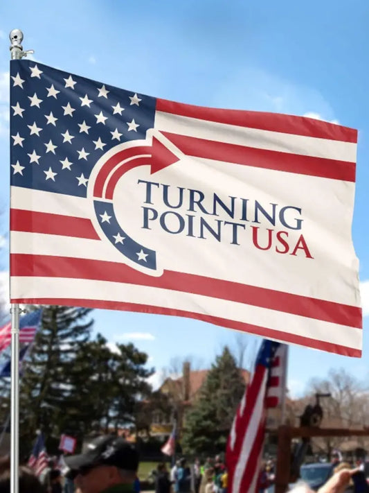 Charlie Kirk Flag 3x5 Ft - Turning Point USA RIP Charlie Kirk Pray for Charlie As picture