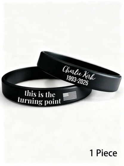 Charlie wristband (202*12*2mm) Black / ONE