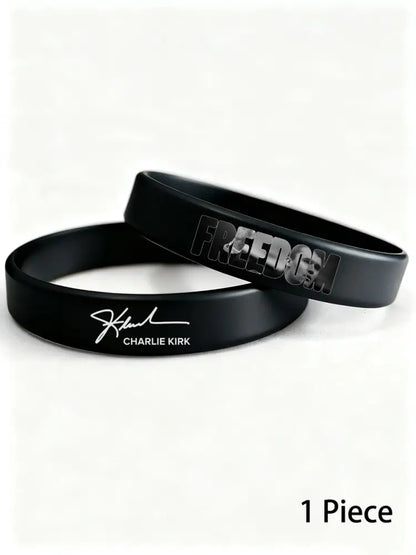 Charlie wristband (202*12*2mm) Black / ONE