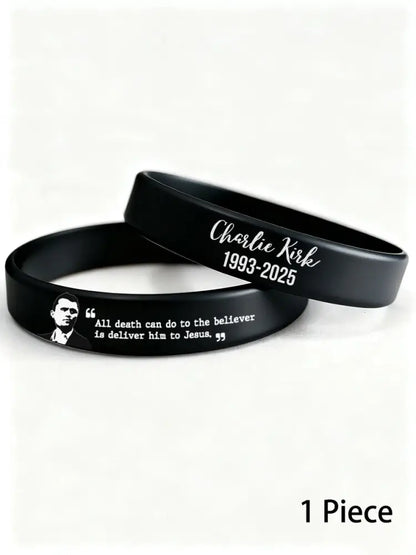 Charlie wristband (202*12*2mm) Black / ONE