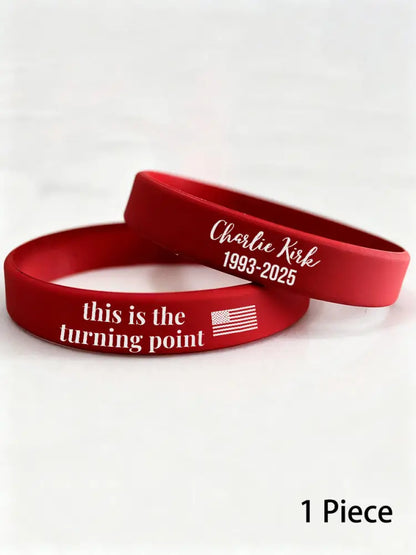 Charlie wristband (202*12*2mm) Red / ONE