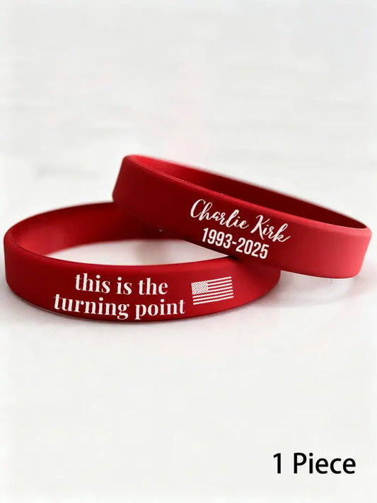 Charlie wristband (202*12*2mm) Red / ONE