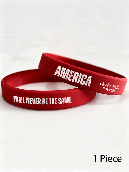 Charlie wristband (202*12*2mm) Red / ONE