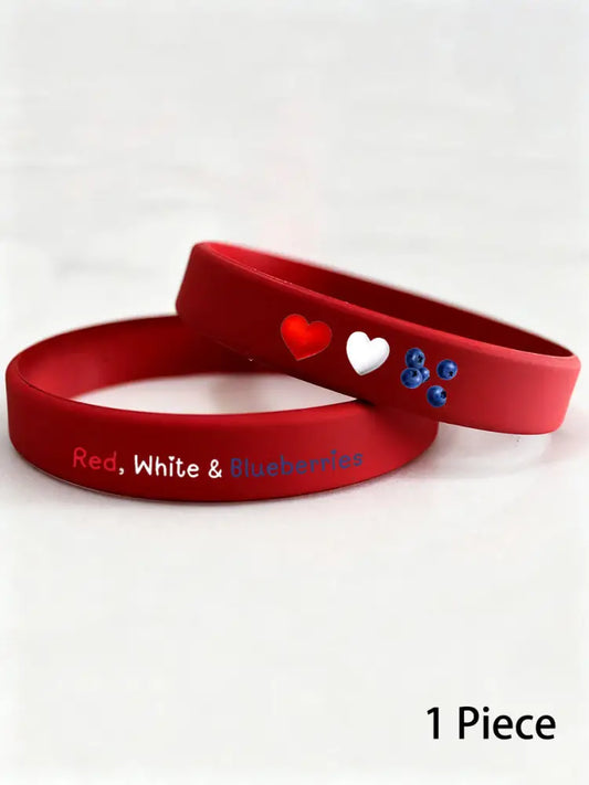 Charlie wristband (202*12*2mm) Red / ONE