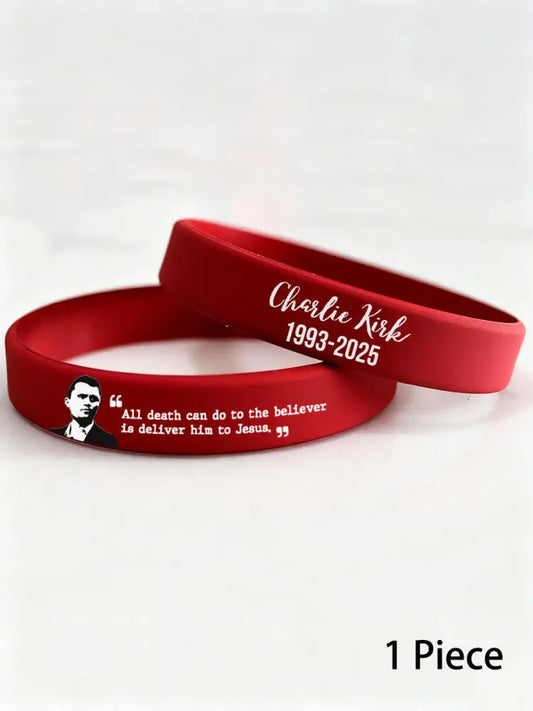 Charlie wristband (202*12*2mm) Red / ONE