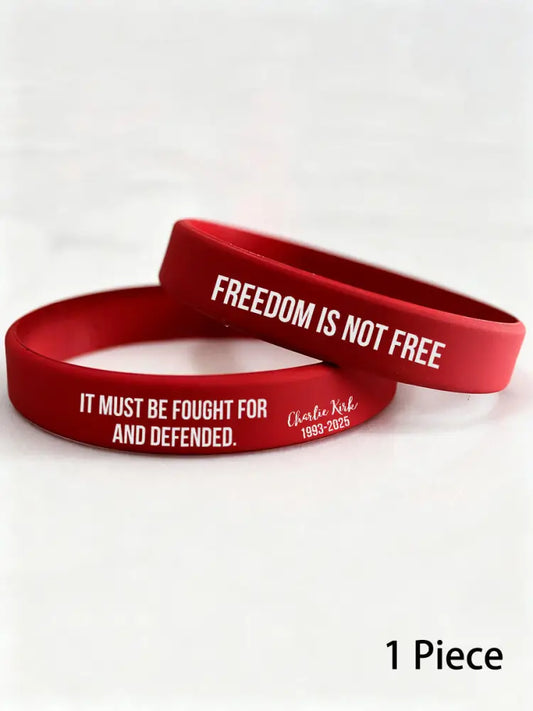 Charlie wristband (202*12*2mm) Red / ONE