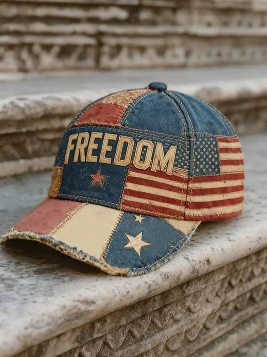 Freedom Printed Casual Unisex Hat As picture / ONE