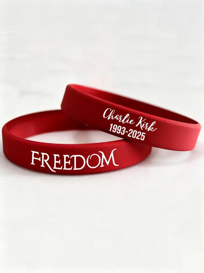 FREEDOM wristband (202*12*2mm) Red / ONE