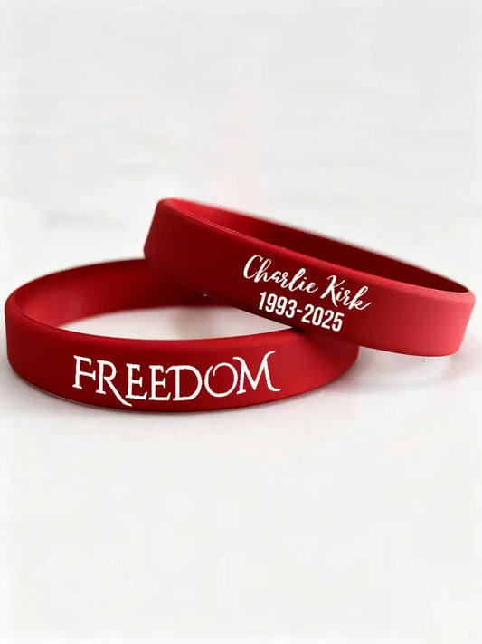 FREEDOM wristband (202*12*2mm) Red / ONE