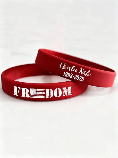 FREEDOM wristband (202*12*2mm) Red / ONE