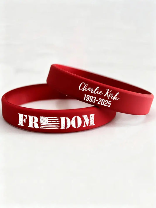 FREEDOM wristband (202*12*2mm) Red / ONE