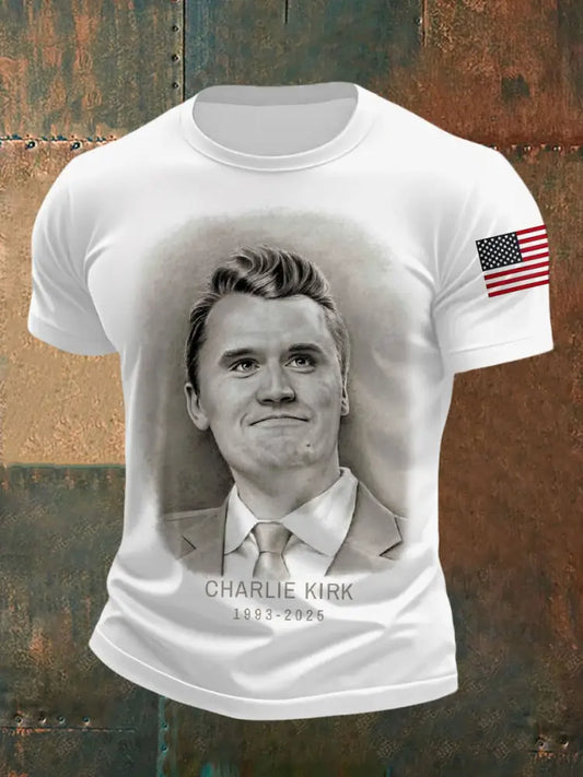Men’s A True Patriot R.I.P Charlie Kirk Tee White / S
