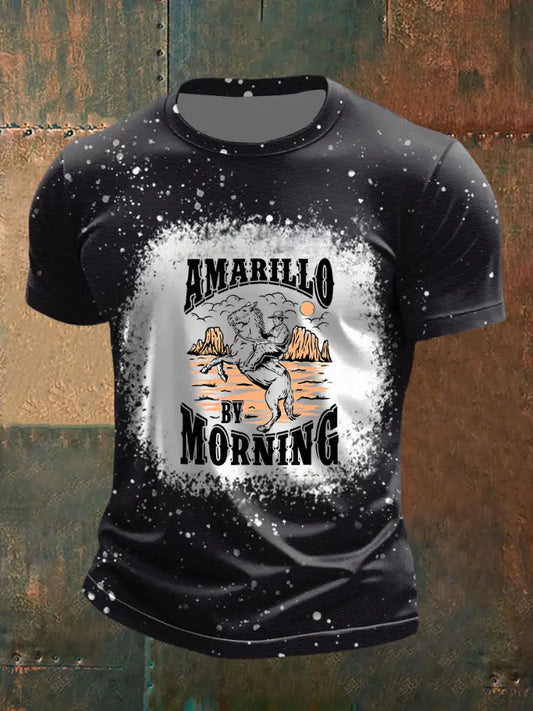 Men’s Amarillo By Morning Short-sleeved T-shirt Black / S