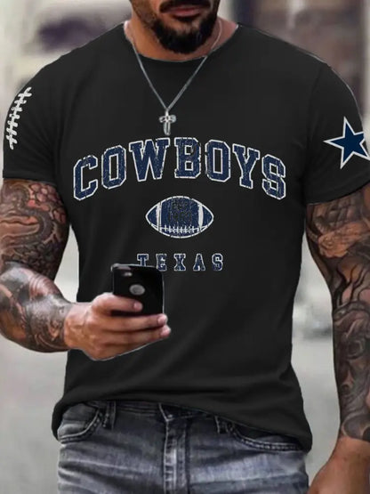 Men’s American Football T Shirt Black / S