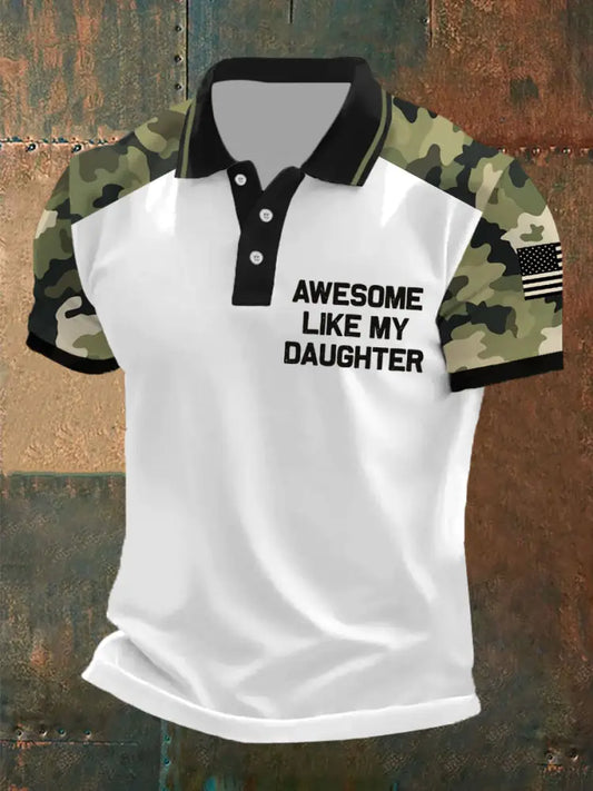 Men’s Awesome Like My Daughter tops White / S