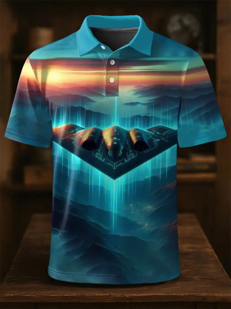 Men’s B-2 Spirit Air Force short sleeve shirt As picture / S