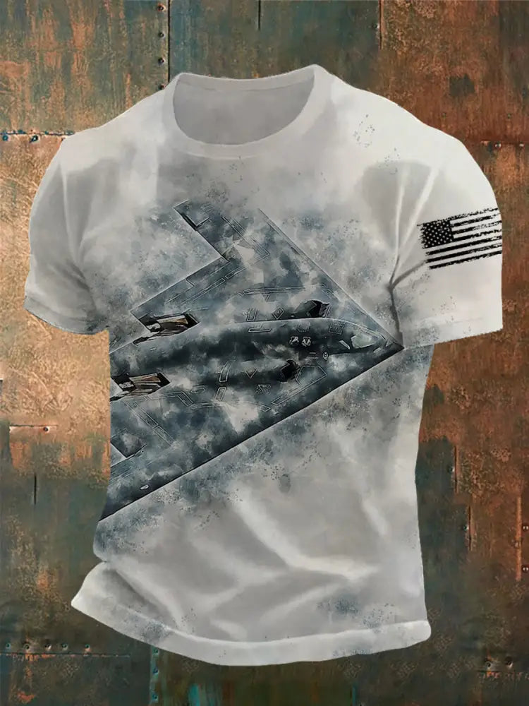 Men’s B-2 Spirit Air Force short sleeve shirt As picture / S