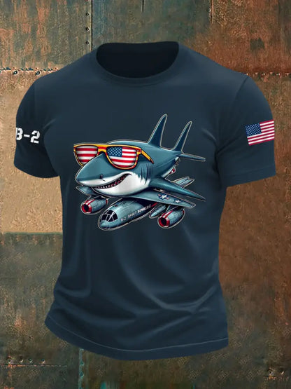 Men’s B-2 Spirit Air Force short sleeve shirt Navy Blue / S