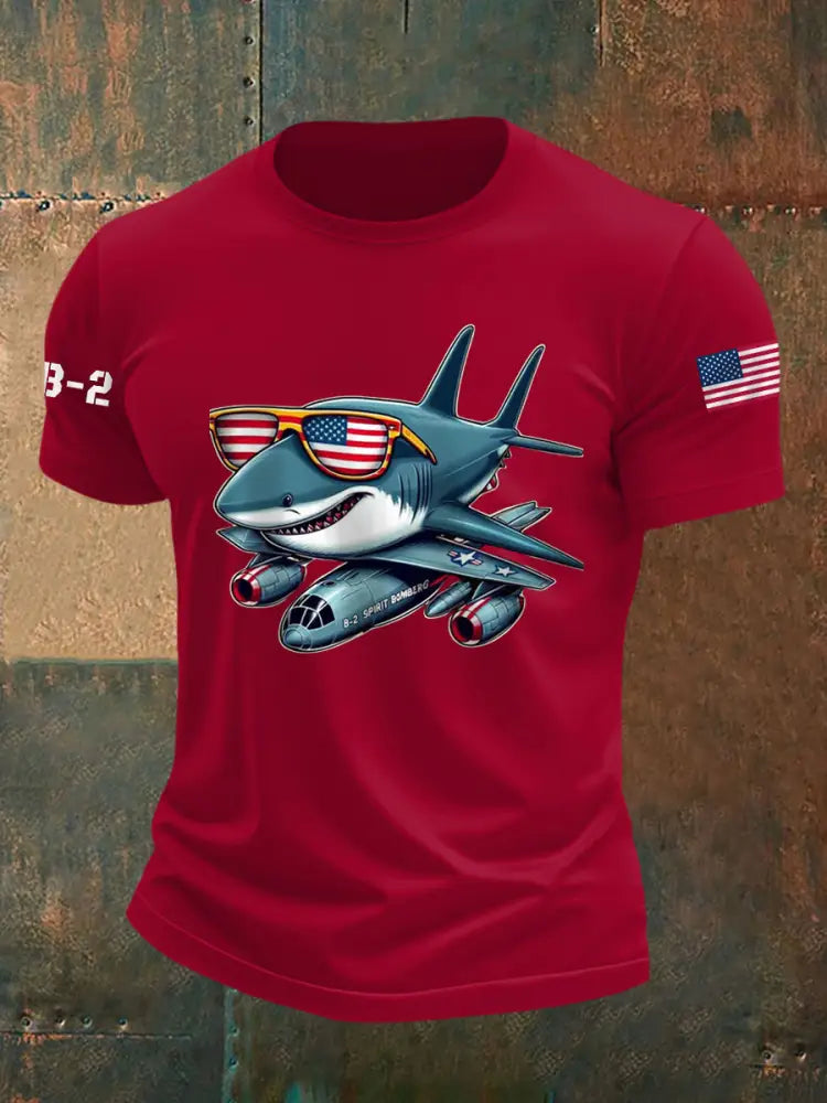 Men’s B-2 Spirit Air Force short sleeve shirt Red / S