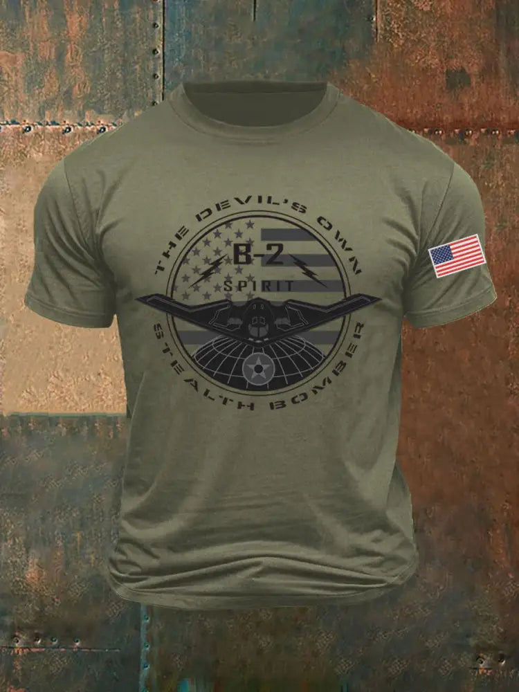 Men’s B-2 Spirit Printed T-shirt Army Green / S