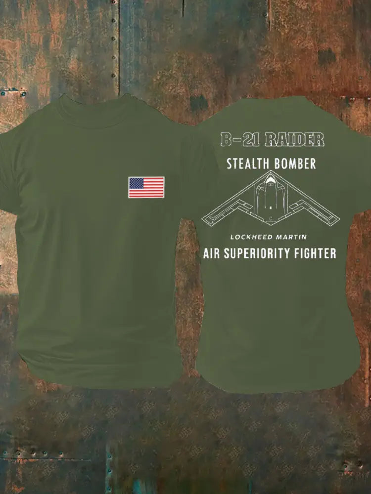 Men’s B-2 Spirit Printed T-shirt Army Green / S