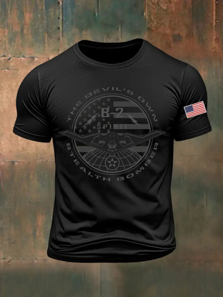 Men’s B-2 Spirit Printed T-shirt Black / S