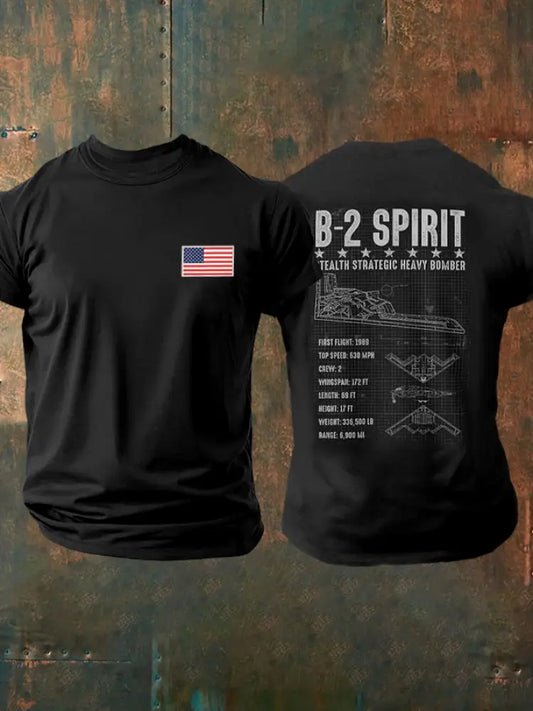 Men’s B-2 Spirit Printed T-shirt Black / S