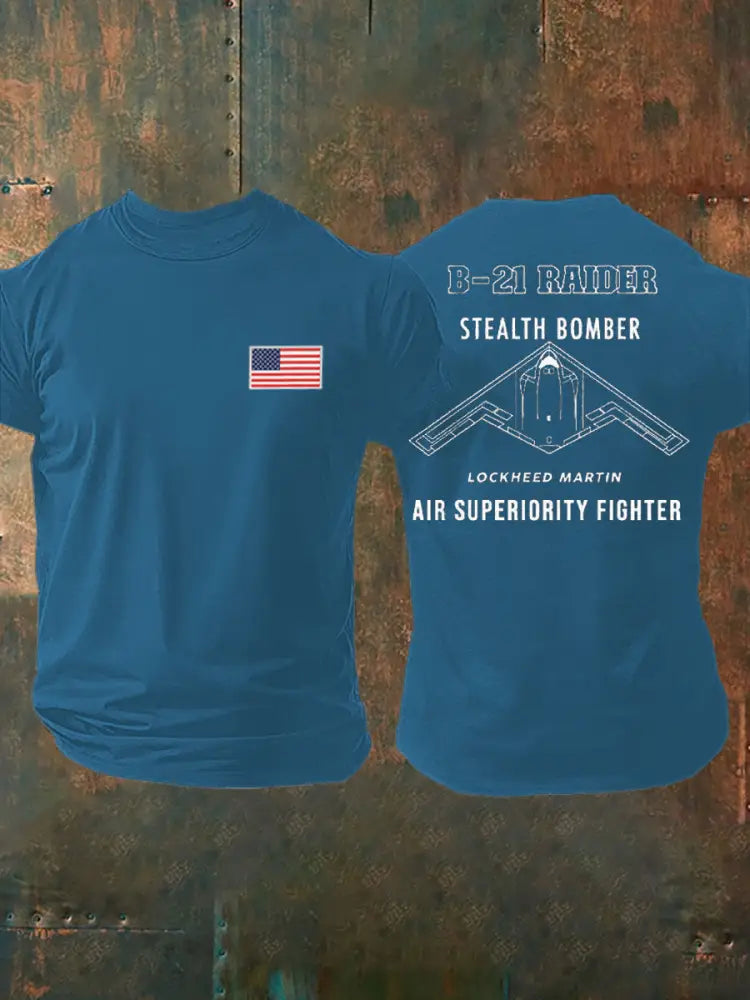 Men’s B-2 Spirit Printed T-shirt Blue / S